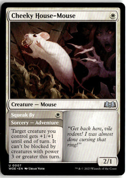 Cheeky House-Mouse // Squeak By - Wilds of Eldraine #7 - Near Mint - Normal