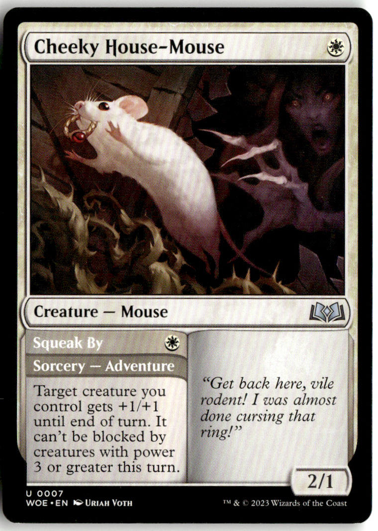 Cheeky House-Mouse // Squeak By - Wilds of Eldraine #7 - Near Mint - Normal