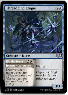 Threadbind Clique // Rip the Seams - Wilds of Eldraine #239 - Near Mint - Normal