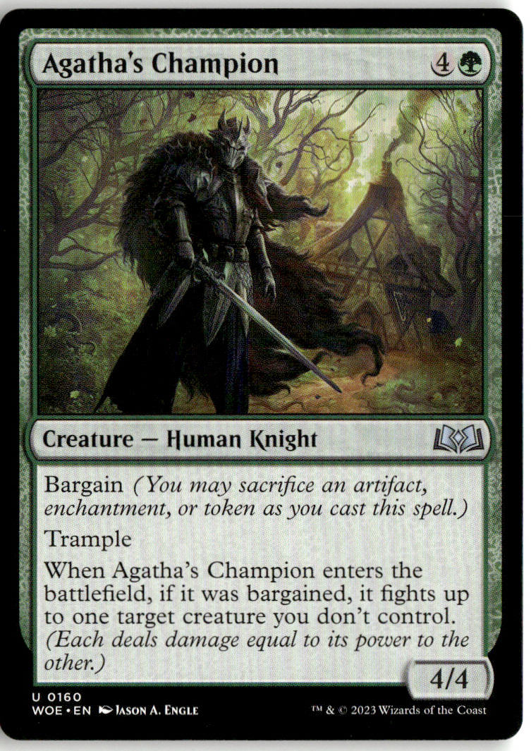 Agatha's Champion - Wilds of Eldraine #160 - Near Mint - Normal