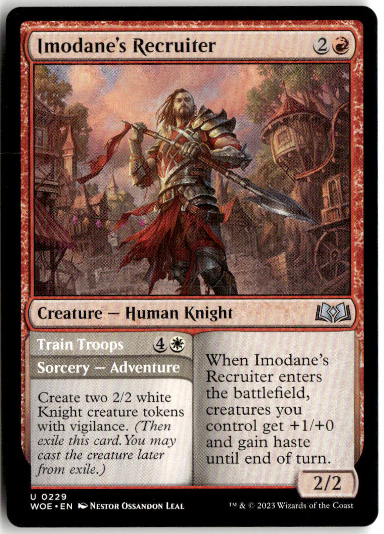 Imodane's Recruiter // Train Troops - Wilds of Eldraine #229 - Near Mint - Normal