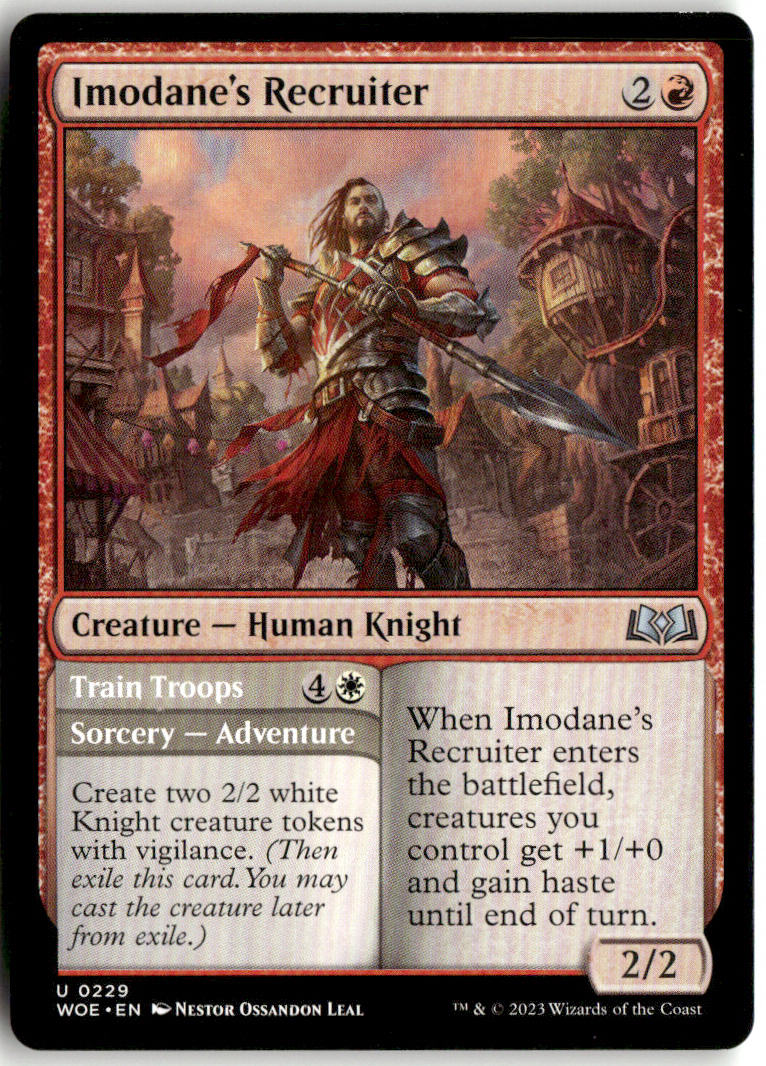 Imodane's Recruiter // Train Troops - Wilds of Eldraine #229 - Near Mint - Normal