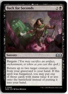 Back for Seconds - Wilds of Eldraine #80 - Near Mint - Normal