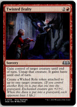 Twisted Fealty - Wilds of Eldraine #154 - Near Mint - Normal
