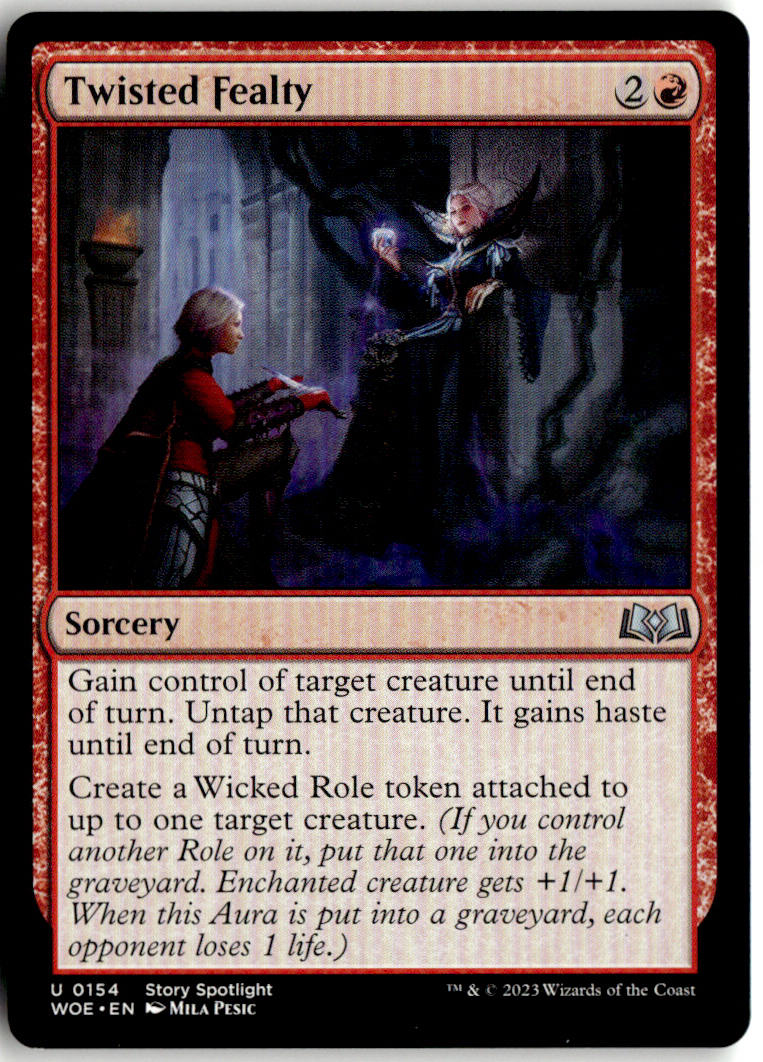 Twisted Fealty - Wilds of Eldraine #154 - Near Mint - Normal