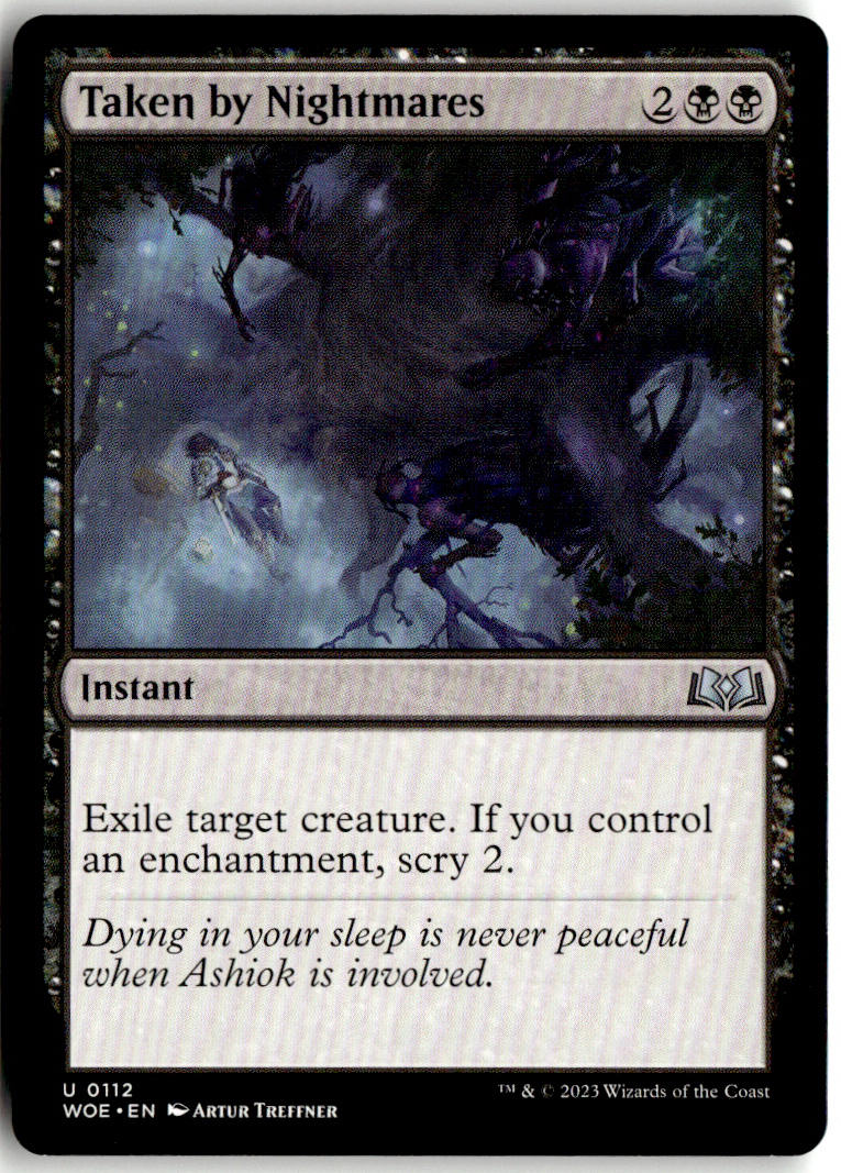 Taken by Nightmares - Wilds of Eldraine #112 - Near Mint - Normal