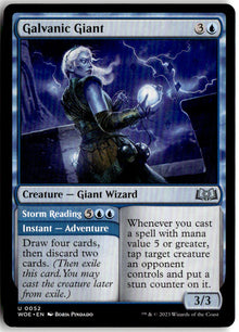 Galvanic Giant // Storm Reading - Wilds of Eldraine #52 - Near Mint - Normal