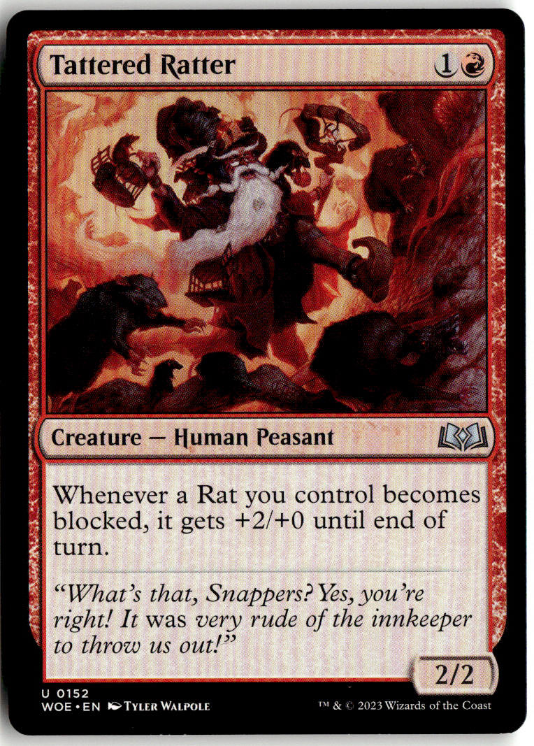 Tattered Ratter - Wilds of Eldraine #152 - Near Mint - Normal