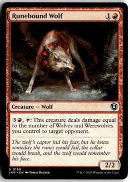 Runebound Wolf - Innistrad Remastered #168 - Near Mint - Normal