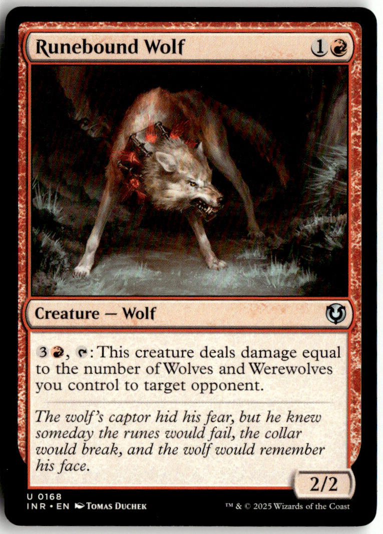 Runebound Wolf - Innistrad Remastered #168 - Near Mint - Normal
