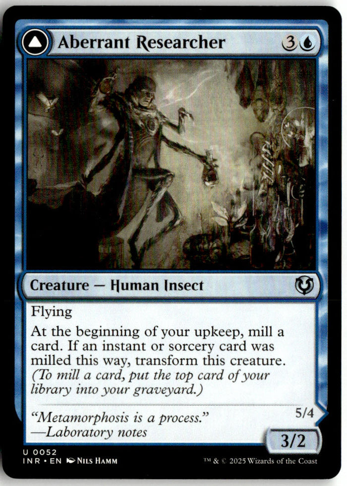 Aberrant Researcher // Perfected Form - Innistrad Remastered #52 - Near Mint - Normal