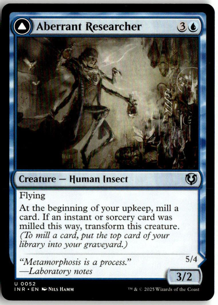 Aberrant Researcher // Perfected Form - Innistrad Remastered #52 - Near Mint - Normal