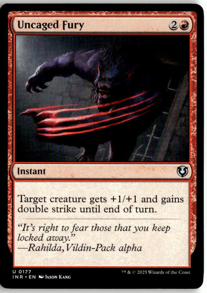 Uncaged Fury - Innistrad Remastered #177 - Near Mint - Normal