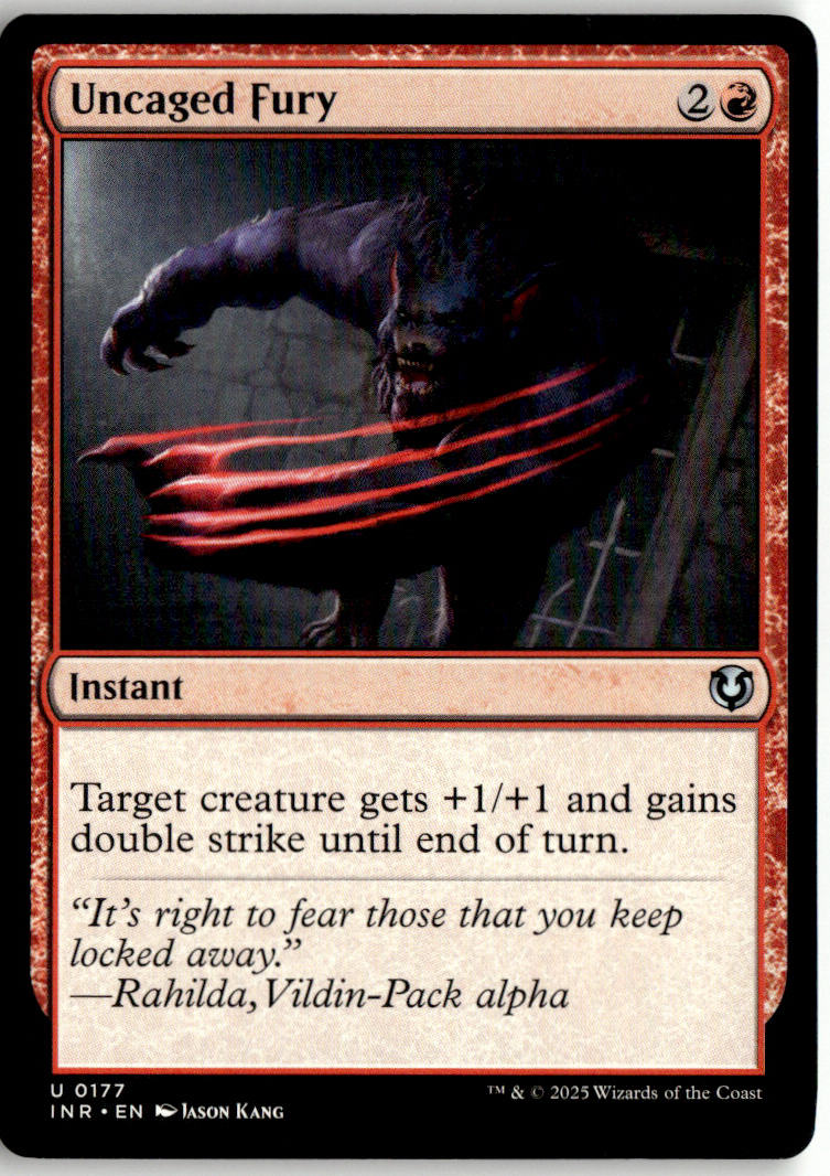 Uncaged Fury - Innistrad Remastered #177 - Near Mint - Normal