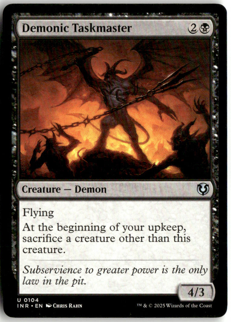 Demonic Taskmaster - Innistrad Remastered #104 - Near Mint