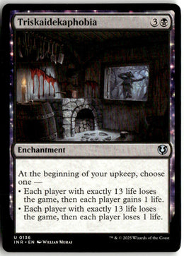 Triskaidekaphobia - Innistrad Remastered #136 - Near Mint - Manual