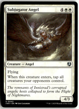 Subjugator Angel - Innistrad Remastered #43 - Near Mint - Manual