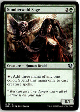 Somberwald Sage - Innistrad Remastered #215 - Near Mint - Manual