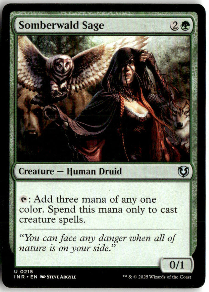 Somberwald Sage - Innistrad Remastered #215 - Near Mint - Manual