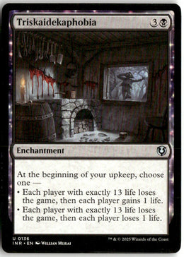 Triskaidekaphobia - Innistrad Remastered #136 - Near Mint - Manual