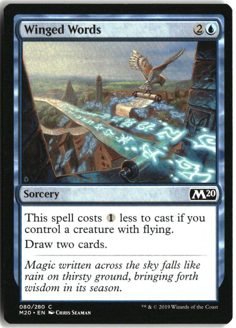 Winged Words - Core Set 2020 #80 - Near Mint