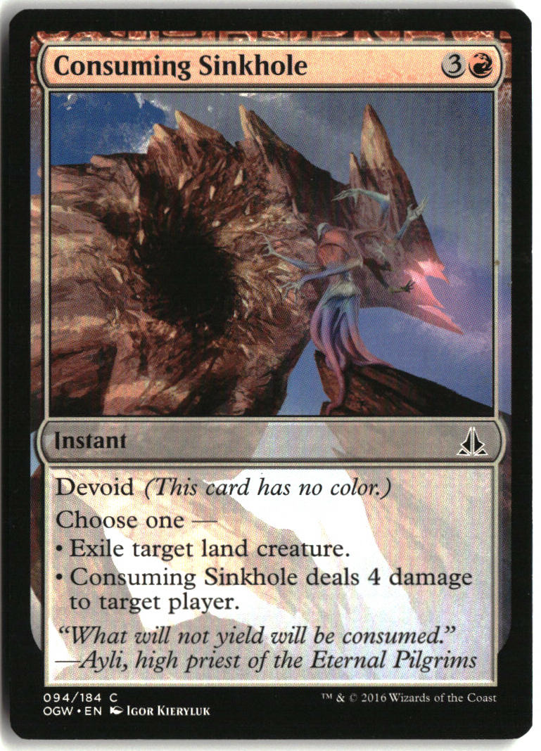 Consuming Sinkhole - Oath of the Gatewatch #94 - Near Mint