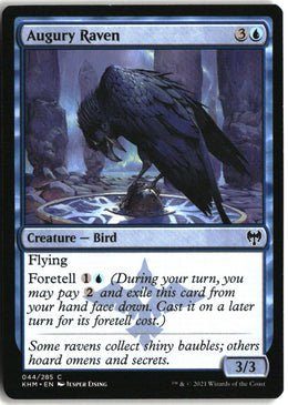 Augury Raven - Kaldheim #44 - Near Mint - Manual