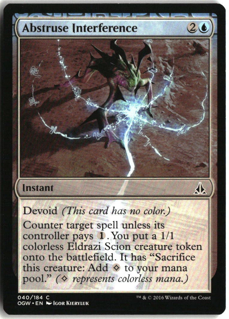Abstruse Interference - Oath of the Gatewatch #40 - Near Mint