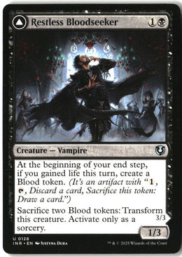 Restless Bloodseeker // Bloodsoaked Reveler - Innistrad Remastered #128 - Near Mint - Manual