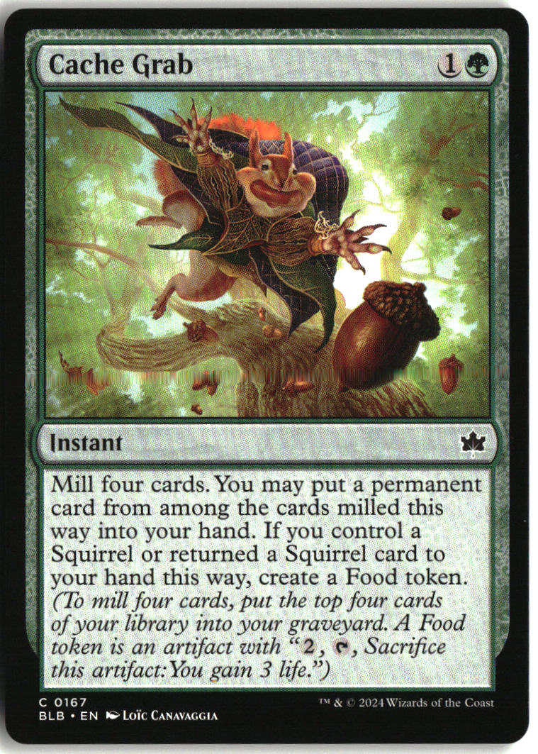 Cache Grab - Bloomburrow #167 - Near Mint - Normal