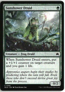 Sunshower Druid - Bloomburrow #195 - Near Mint - Normal