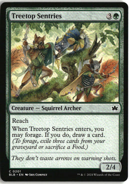 Treetop Sentries - Bloomburrow #201 - Near Mint - Normal