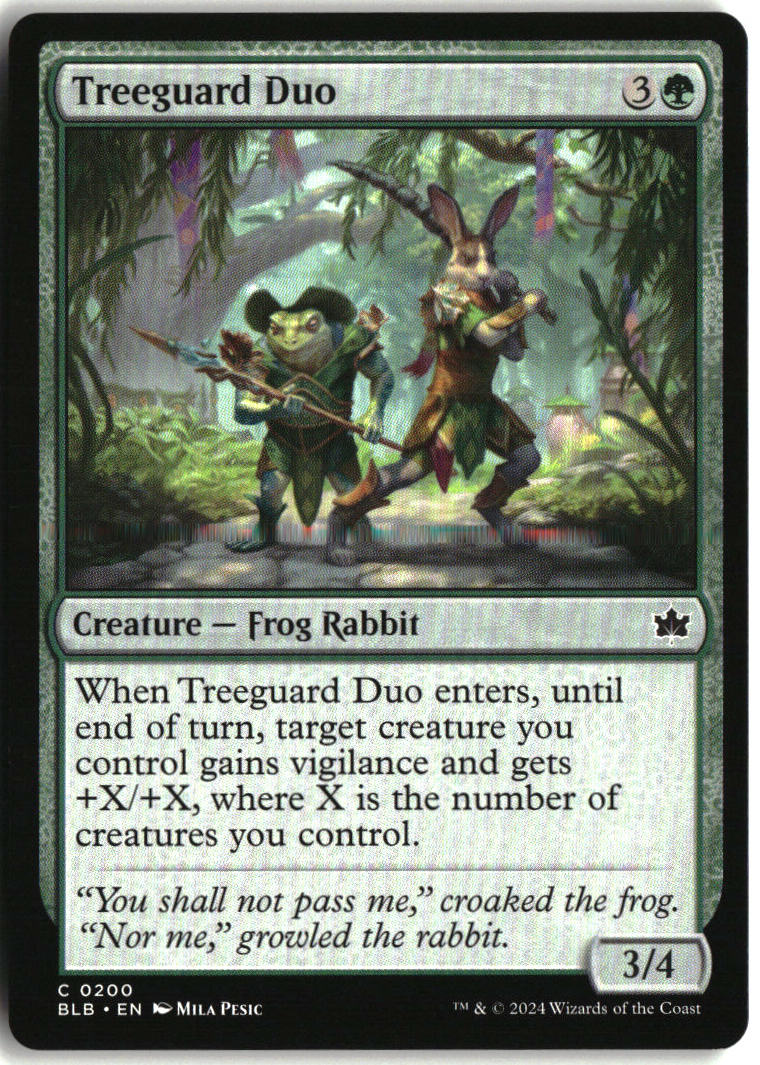 Treeguard Duo - Bloomburrow #200 - Near Mint - Normal