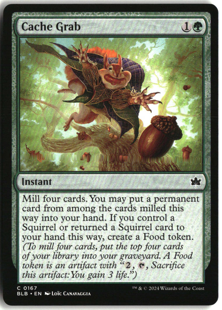 Cache Grab - Bloomburrow #167 - Near Mint - Normal