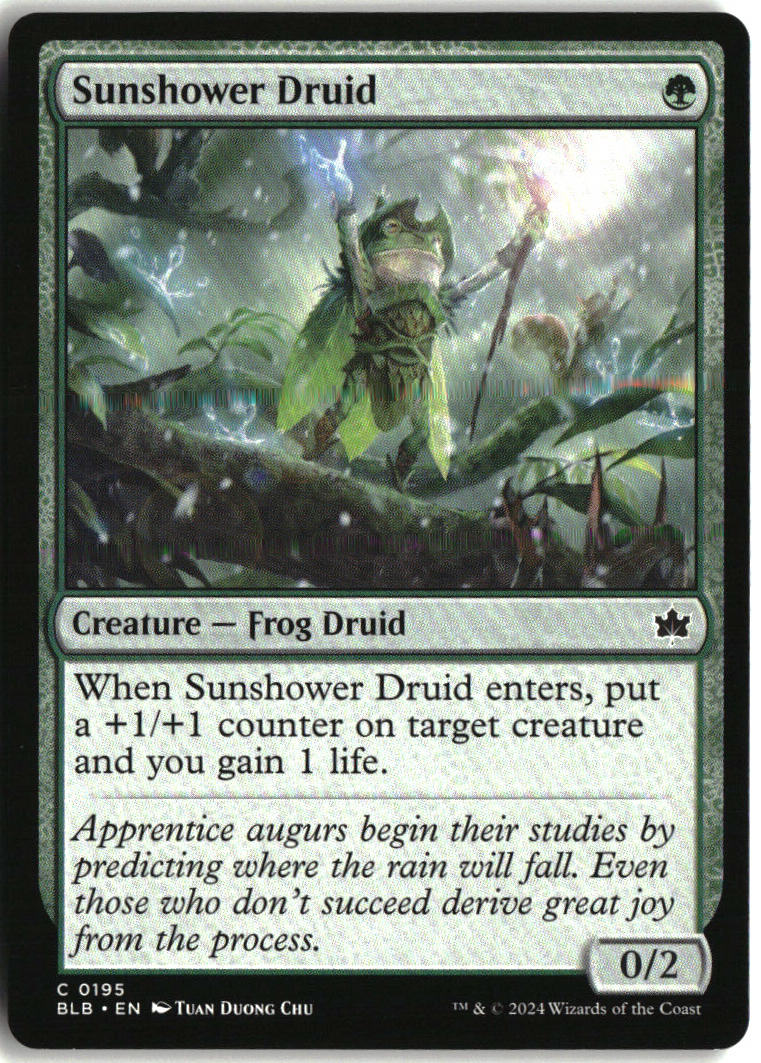 Sunshower Druid - Bloomburrow #195 - Near Mint - Normal