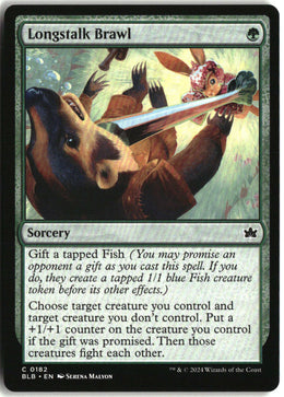 Longstalk Brawl - Bloomburrow #182 - Near Mint - Normal