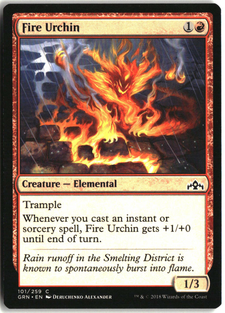 Fire Urchin - Guilds of Ravnica #101 - Near Mint - Normal