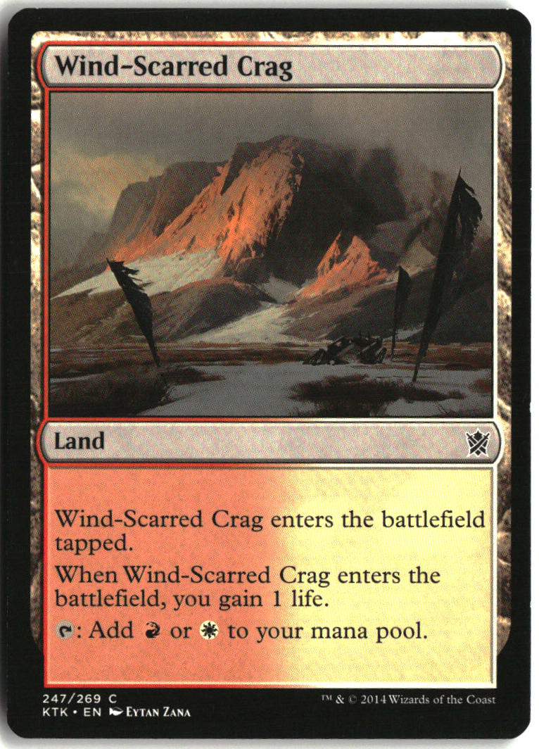 Wind-Scarred Crag - Khans of Tarkir #247 - Near Mint - Normal