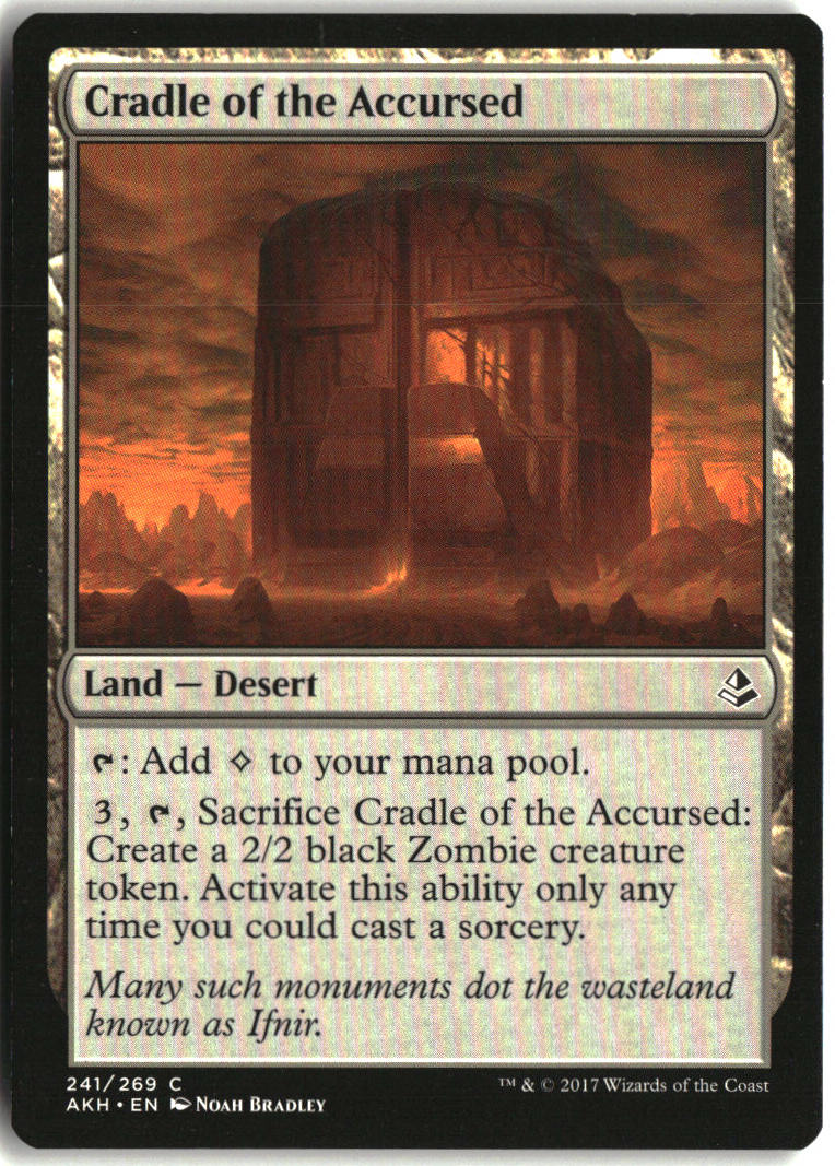 Cradle of the Accursed - Amonkhet #241 - Near Mint - Normal