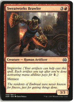 Sweatworks Brawler - Aether Revolt #100 - Near Mint - Normal