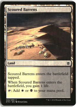 Scoured Barrens - Khans of Tarkir #242 - Near Mint - Normal