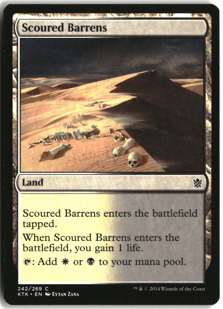 Scoured Barrens - Khans of Tarkir #242 - Near Mint - Normal