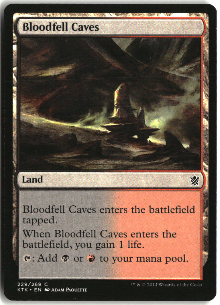 Bloodfell Caves - Khans of Tarkir #229 - Near Mint - Normal