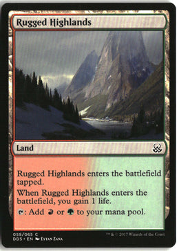 Rugged Highlands - Duel Decks: Mind vs. Might #59 - Near Mint - Normal