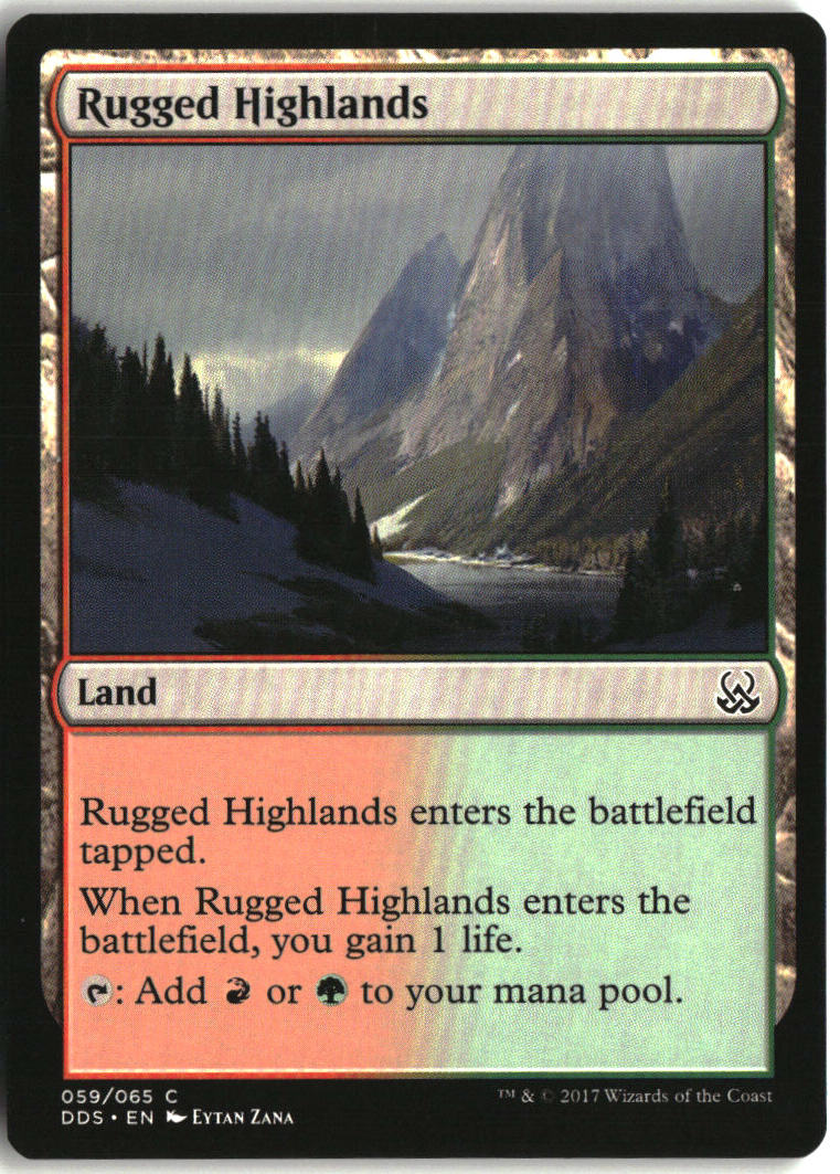 Rugged Highlands - Duel Decks: Mind vs. Might #59 - Near Mint - Normal