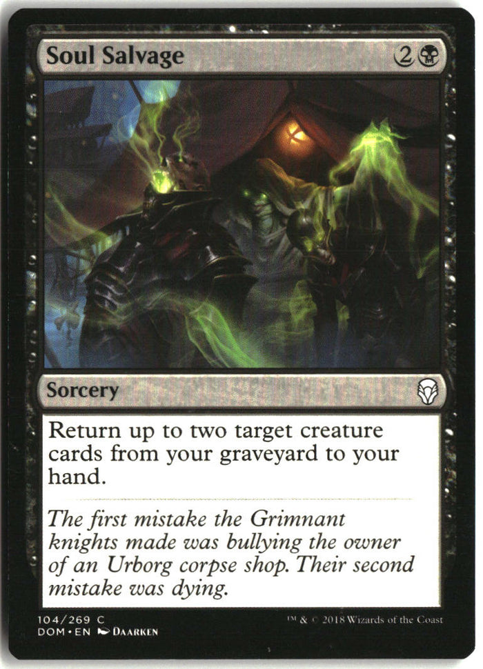 Soul Salvage - Dominaria #104 - Near Mint - Normal