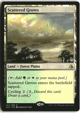 Scattered Groves - Amonkhet #247 - Near Mint - Normal