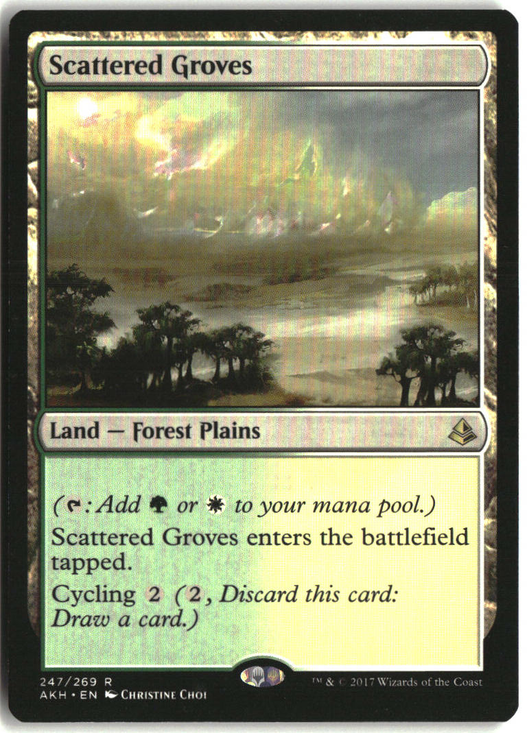 Scattered Groves - Amonkhet #247 - Near Mint - Normal