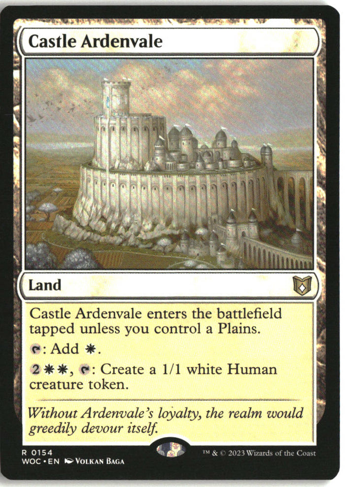 Castle Ardenvale - Wilds of Eldraine Commander #154 - Near Mint - Normal