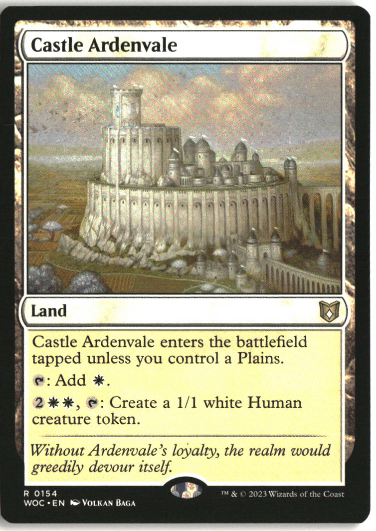Castle Ardenvale - Wilds of Eldraine Commander #154 - Near Mint - Normal